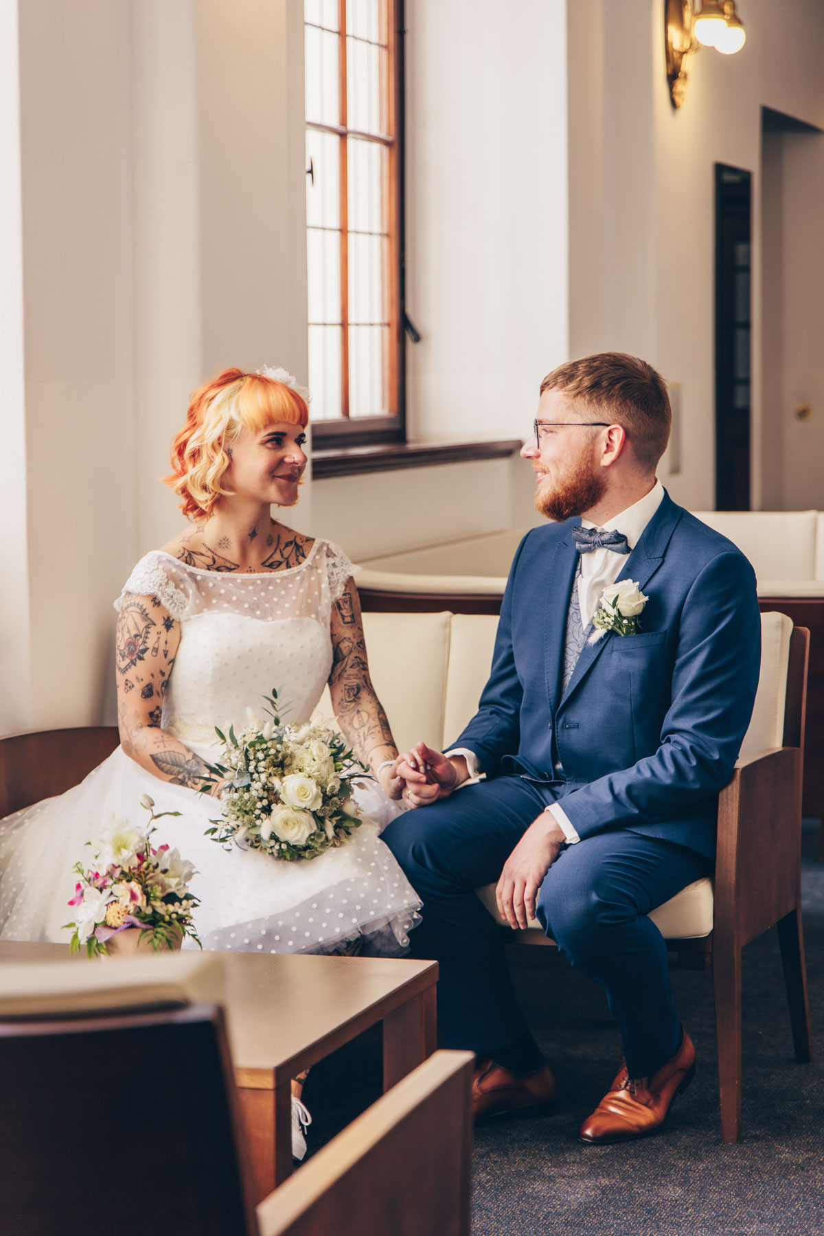 standesamtliche Trauung standesamt leipzig Hochzeitsfotograf Leipzig urbane Hochzeit im Sommer