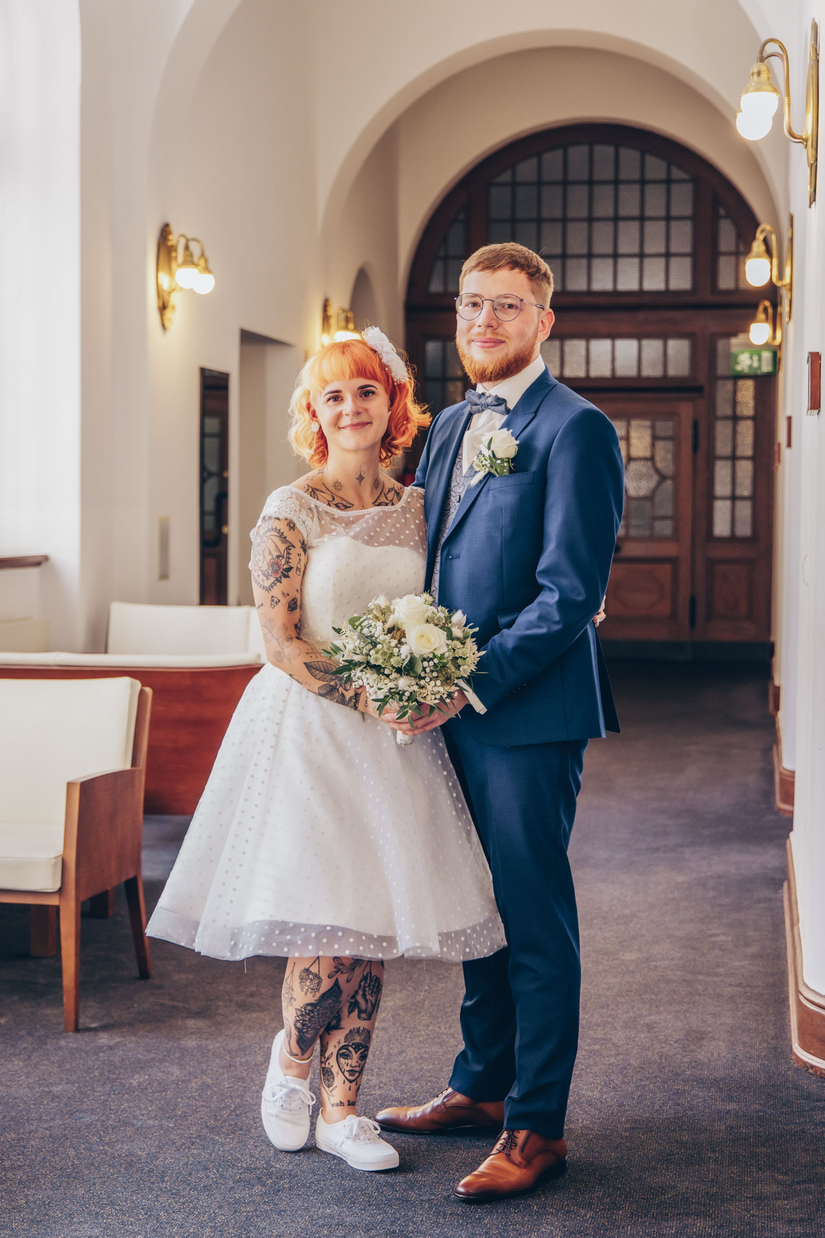 standesamtliche Trauung standesamt leipzig Hochzeitsfotograf Leipzig urbane Hochzeit im Sommer